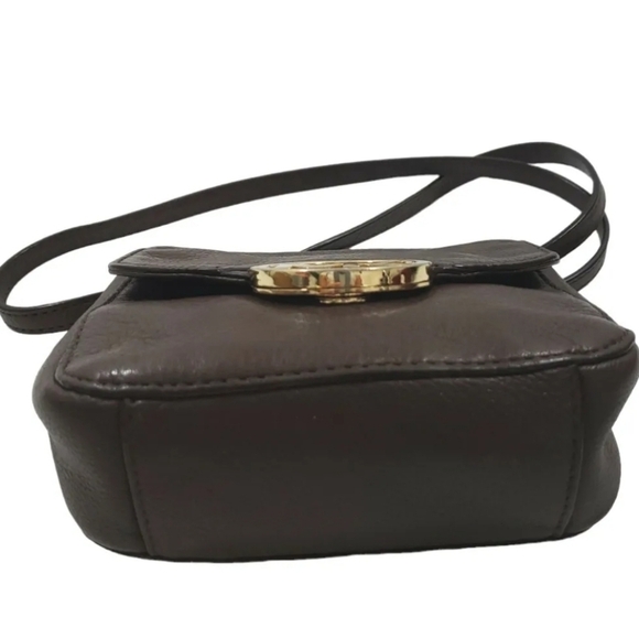 Michael Kors Fulton Crossbody Brown Leather Purs Bag. - Picture 7 of 12